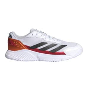 Adidas Courtquick Men Padelsko (Cloud White/Core Black/Lucid Orange) - 45 1/3