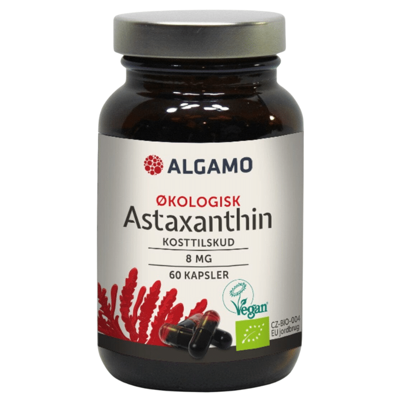 Algamo Astaxanthin 8mg Øko (60 kaps)