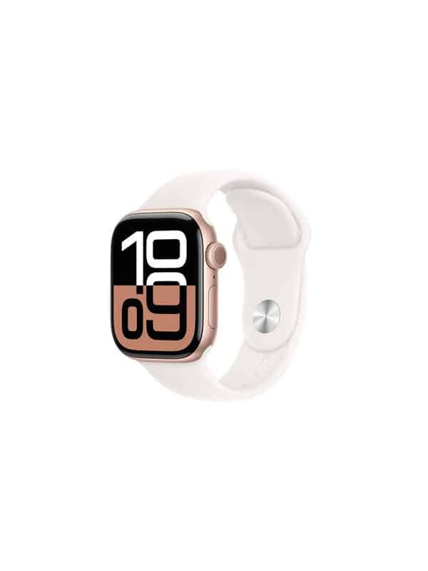 Apple Watch Series 10 GPS + Cellular 42mm - Rose Gold Aluminium Case with Light Blush Sport Band - S/M