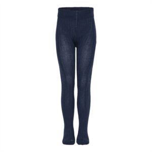 BIRKHOLM Rib Strømpebukser Navy Blå