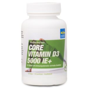 Core Vitamin D3 5000 IE+ Hardshell, 120 kapsler
