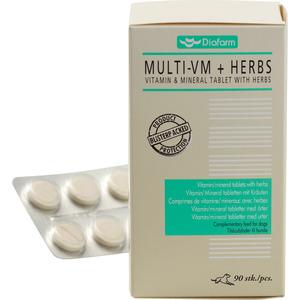 Diafarm Vitamin + Mineral tabletter m. urter - 90 stk