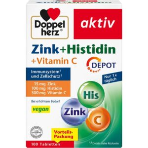 Doppelherz Zink 15 + Histidin + Vitamin C Depot