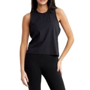 Drop Of Mindfulness Relaxed Tank Top, M, Black