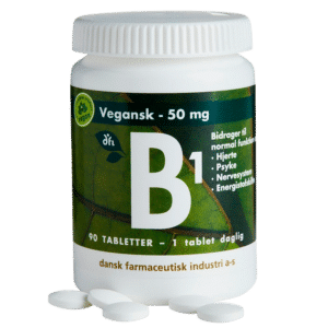 Grønne Vitaminer B1 50 mg Vegansk (90 tabl)