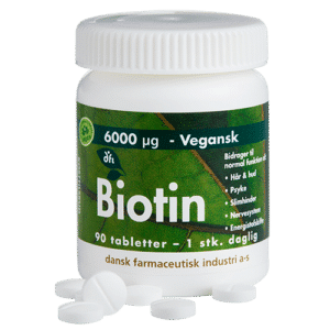 Grønne Vitaminer Biotin 6000 Âµg (90 tabl)