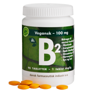Grønne Vitaminer DFI B2 100 mg (90 stk)