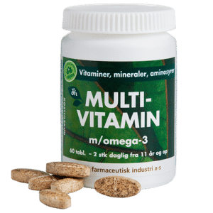 Grønne Vitaminer Multivitamin m/ Omega-3 (60 tabl)