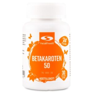 Healthwell Betacaroten 50, 30 kapsler