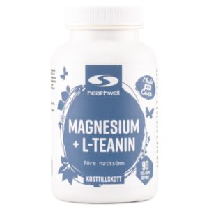 Healthwell Magnesium+L-teanin, 90 kapsler