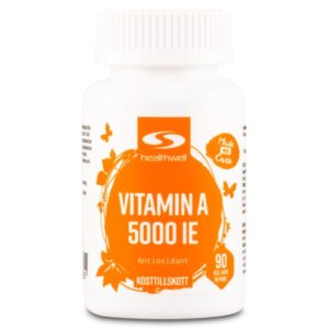 Healthwell Vitamin A 5000 IE, 90 kapsler
