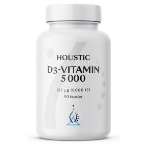 Holistic D3-vitamin 5000 IE, 90 kapsler