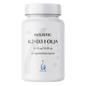 Holistic K2+D3, 60 kapsler