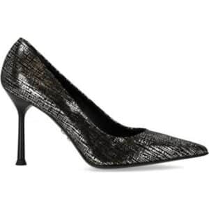 Levantesi Læderpumpe Sko Dame - Sort Sølv