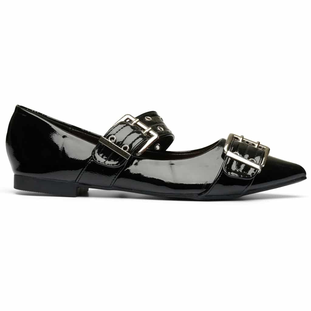 Livia dame ballerina sko 9725 - Black