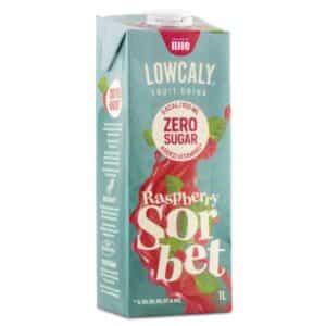 Lowcaly Frugtdrik, Raspberry Sorbet, 1 L