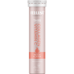MUST Must Essentials Collagen Tabs Vitamin C Peach 20 Tabl