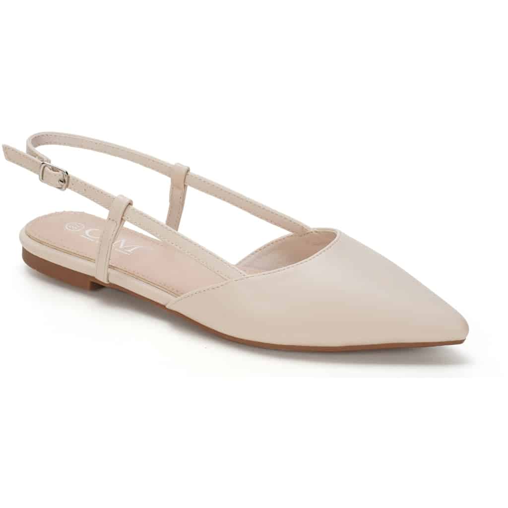 Maelle dame slingback ballerina sko BS-8 - Beige