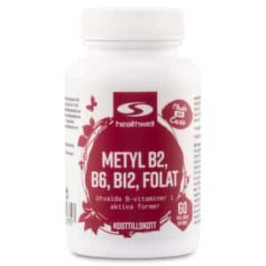 Metyl B6, B12, Folat, 60 kapsler