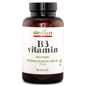 Närokällan B3 Nikotinamid 100 mg, 90 kapsler