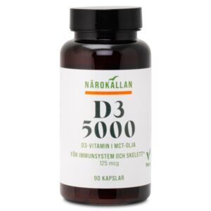 Närokällan D3 5000 Vegan, 90 kapsler