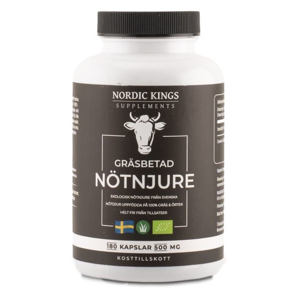 Nordic Kings Græsfodret Oksenyre ØKO, 180 kapsler