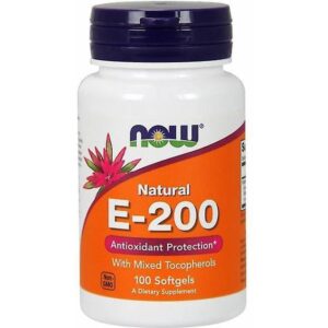 Now Foods Natural E-200 100 Softgels