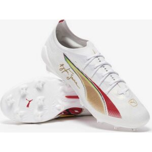 Puma Ultra 5 Ultimate FG Senna - Hvid/Guld/Rød