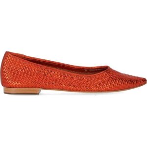 STRATEGIA Vævet Ballet Flad Sko Dame - Orange