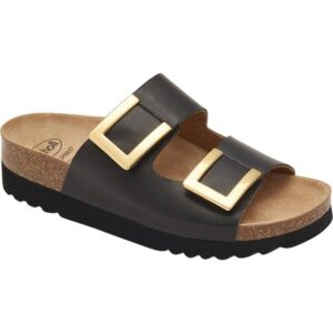 Scholl Monterey Ad Black, Female, Sko, Sandaler og Hjemmesko, sandaler, arbejdssandaler, Brun/Sort