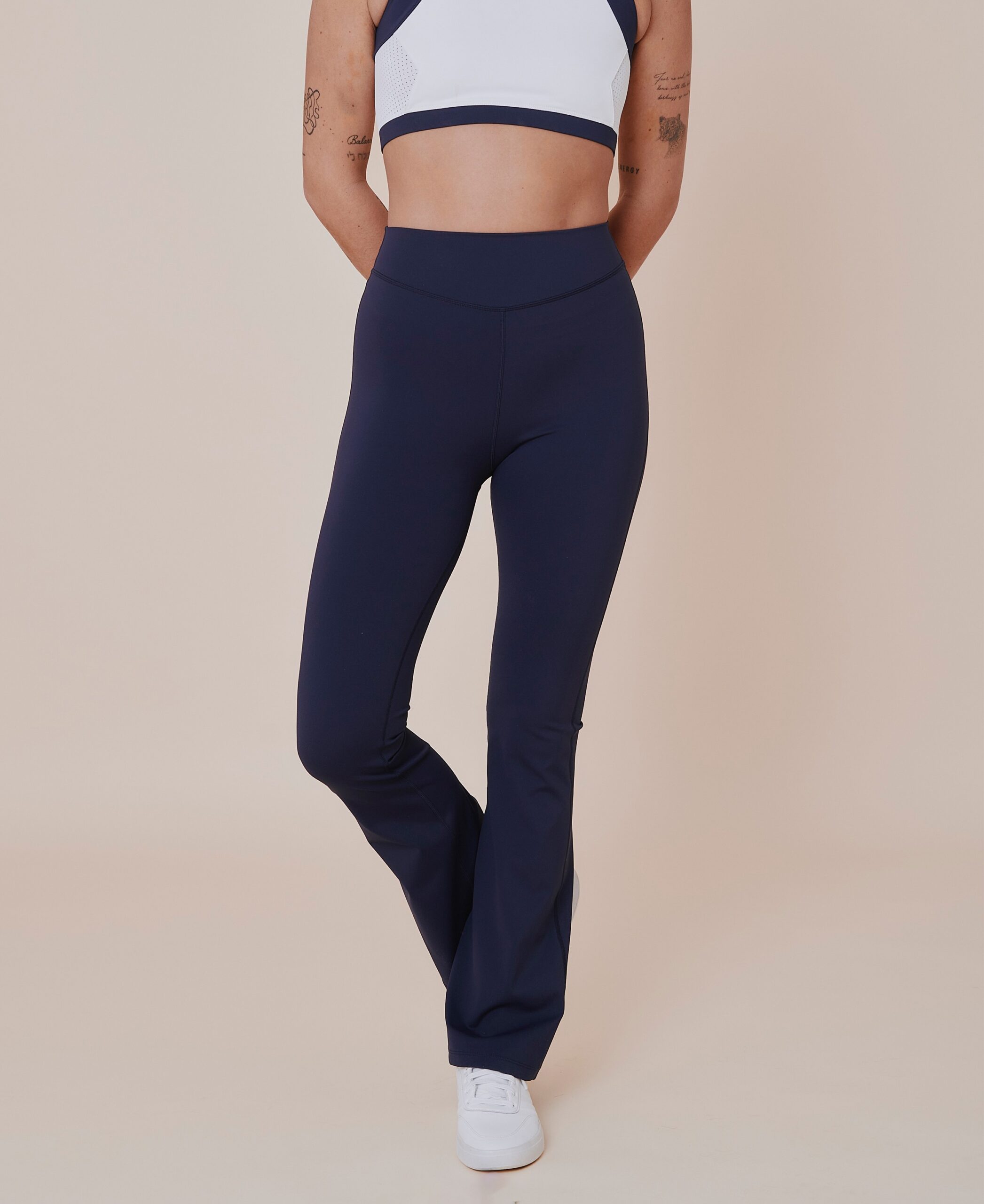 Sicilian Highwaist Flared Leggings - Ocean