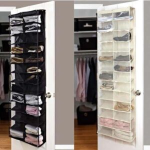 Smart skostativ til døren - god plads til 26 par sko - Hvid