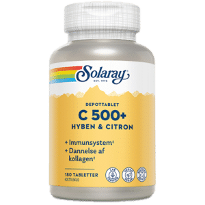 Solaray C500+ Hyben og Citron (180 tabletter)
