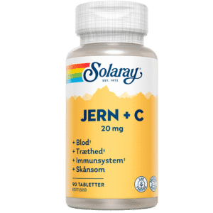 Solaray Jern +C (90 tabletter)