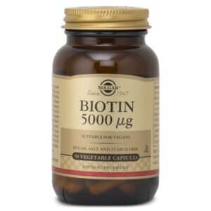 Solgar Biotin 5000 ug, 50 kapsler