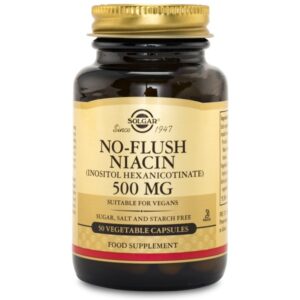 Solgar No-Flush Niacin, 50 kapsler