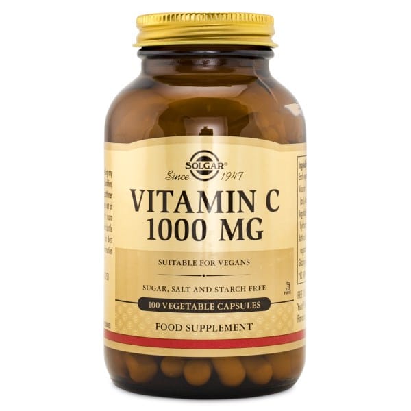 Solgar Vitamin C 1000 mg, 100 kapsler