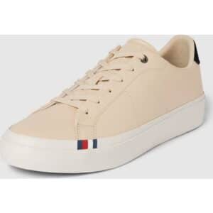 Tommy Hilfiger Læder Casual Sneakers Sko Herre - Beige