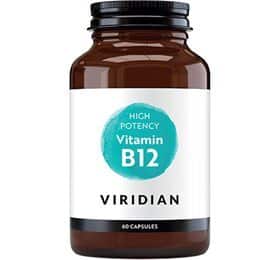 VIRIDIAN High Potency B12 vitamin, 60kap.