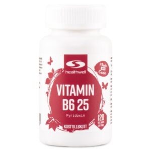 Vitamin B6 25, 120 kapsler
