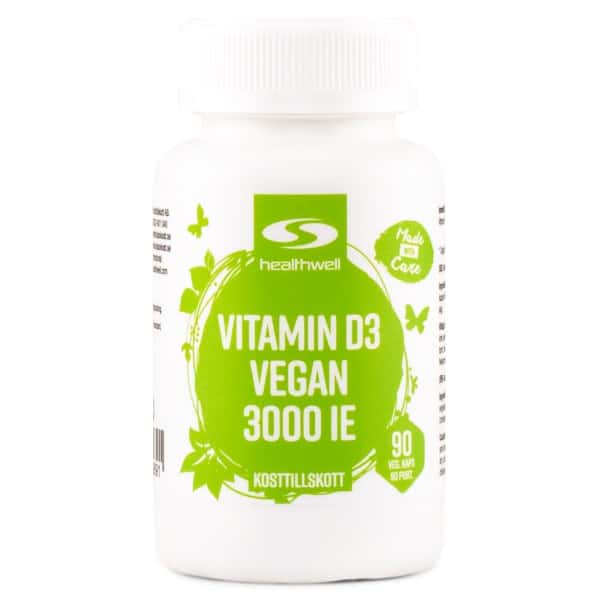 Vitamin D3 Vegan 3000 IE, 90 kapsler