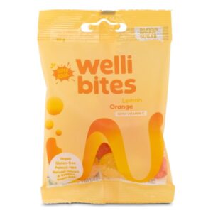 Wellibites Super Sour Vitamin C, Citron & Appelsin, 50 g