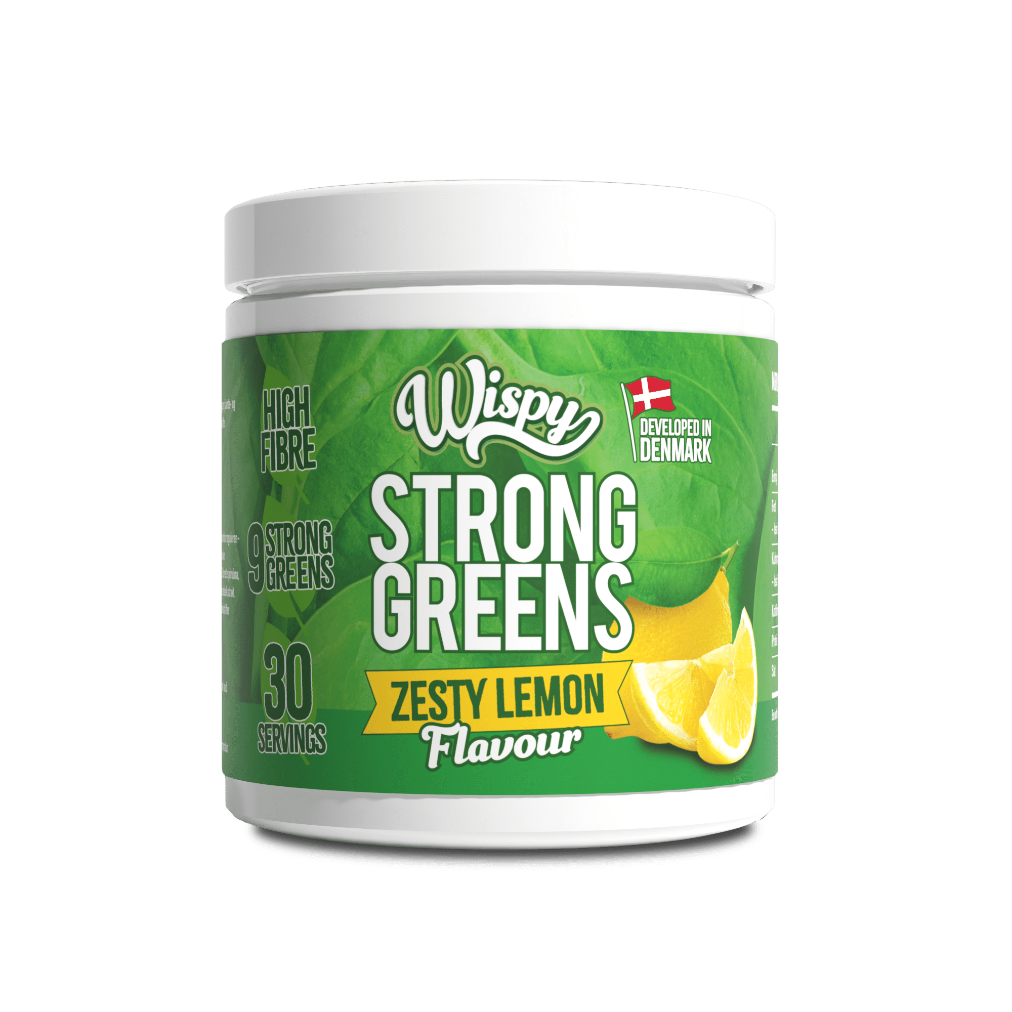 Wispy Strong Greens - Zesty Lemon (300g) - Kosttilskud