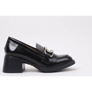 Wonders Læder Loafers Sko Dame - Sort