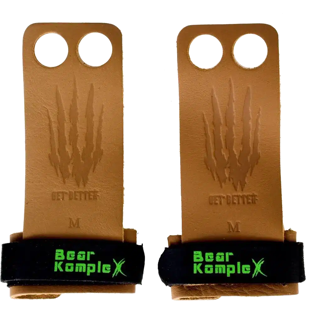 Bear KompleX Læder Grips Tan - 2 Hole str. S