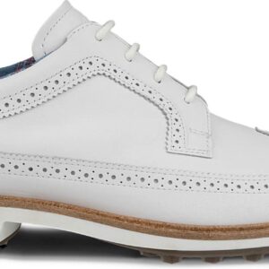 Ecco Classic Hybrid (Kiltie Version) Vandtætte Herre Golfsko Uden Spikes - White - Str. 41 Normal