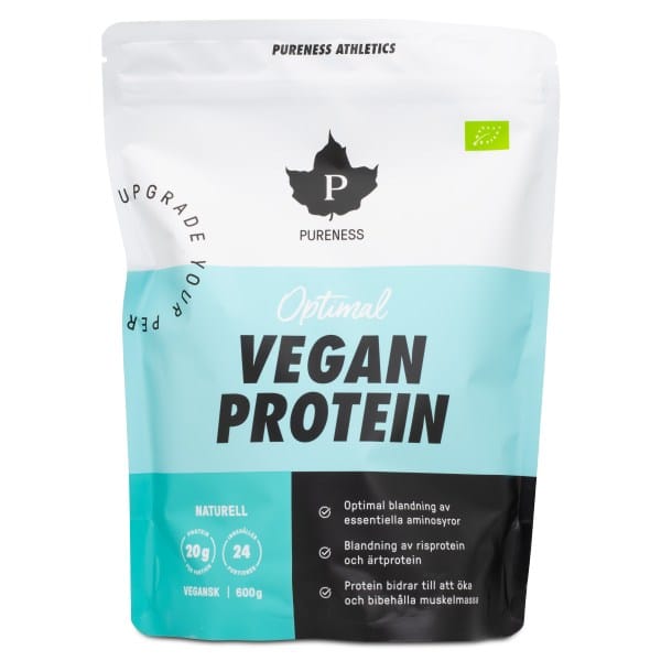 Pureness Athletics Optimal Vegan Protein Øko, Naturel, 600 g
