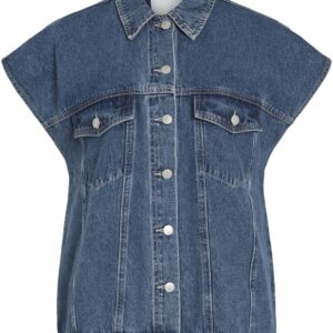 Roujolie Oversized Denim Vest