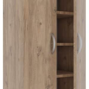 VCM NORDIC Ulas 8-rum skoskab, m. 2 låger, 7 hylder - natur træ