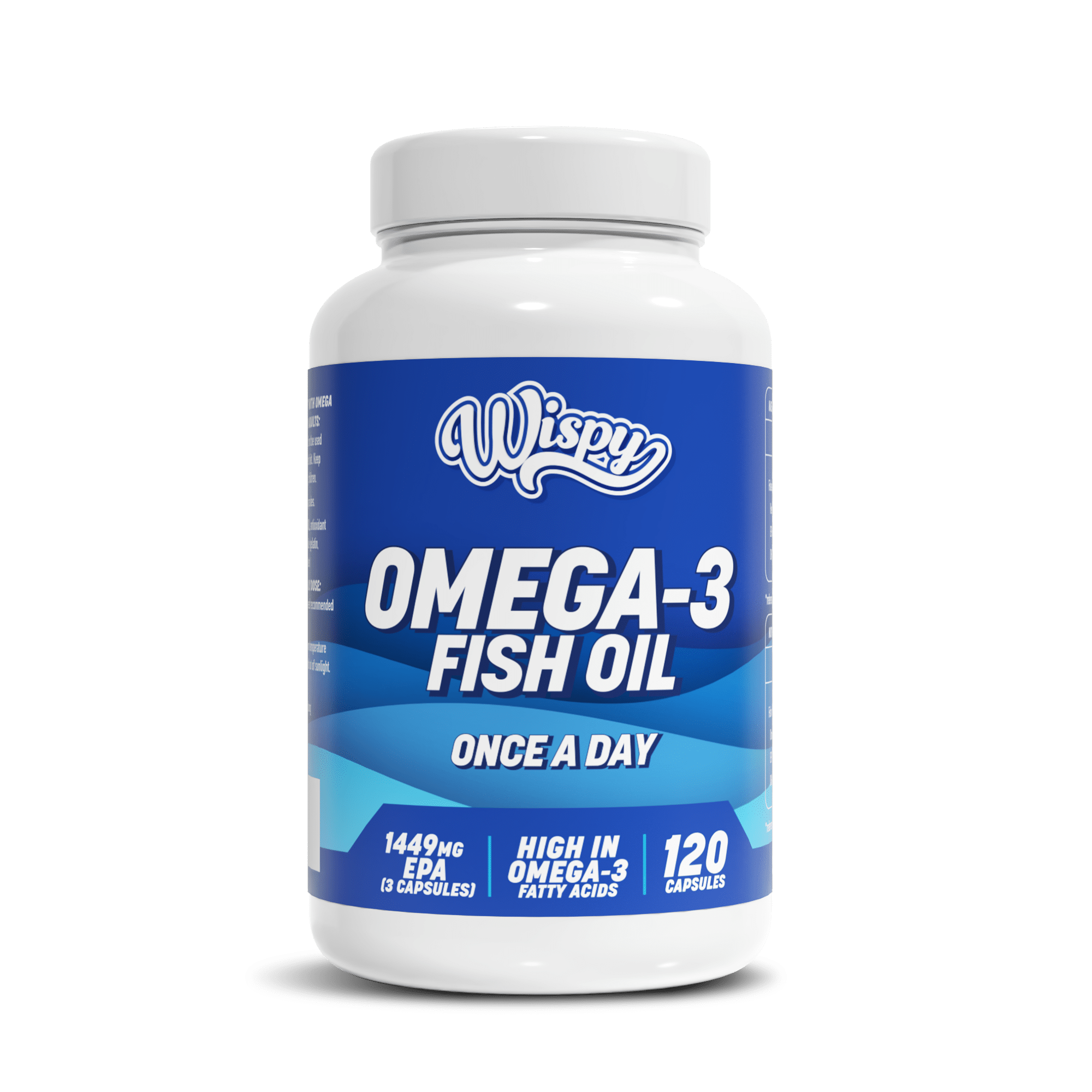 Wispy Omega 3 (120 stk) – Essentielle fedtsyrer | Støtter hjerte & hjernefunktion